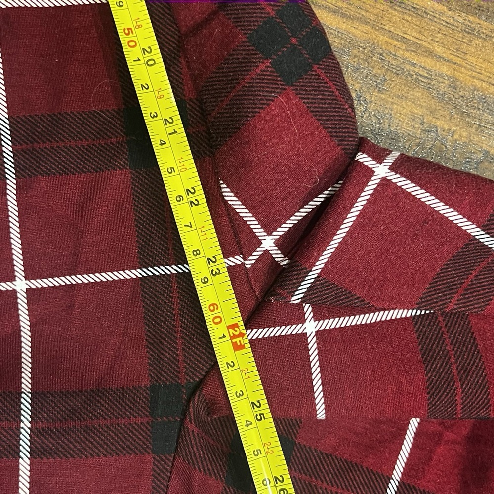 Torrid Pixie Pull On Crop Red Ponte Plaid Legging… - image 6